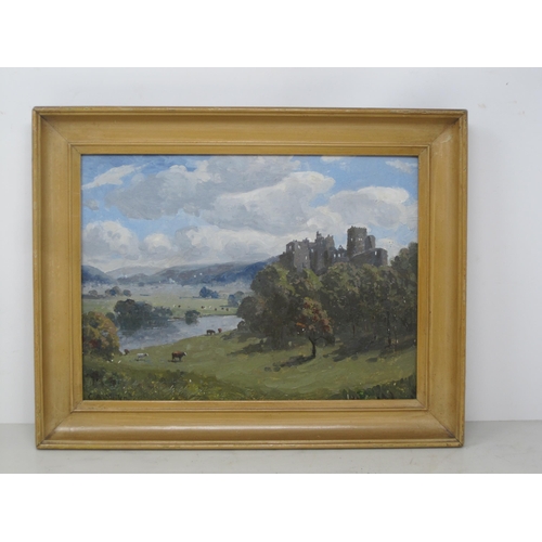 293 - CAMPBELL ARCHIBALD MELLON (1876-1955). Goodrich Castle, recto; a view on the Wye near Symonds Yat, v... 