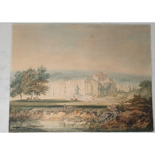 300 - JOSEPH MALLORD WILLIAM TURNER RA (1775-1851)
Hampton Court, Herefordshire, watercolour on paper,  la... 