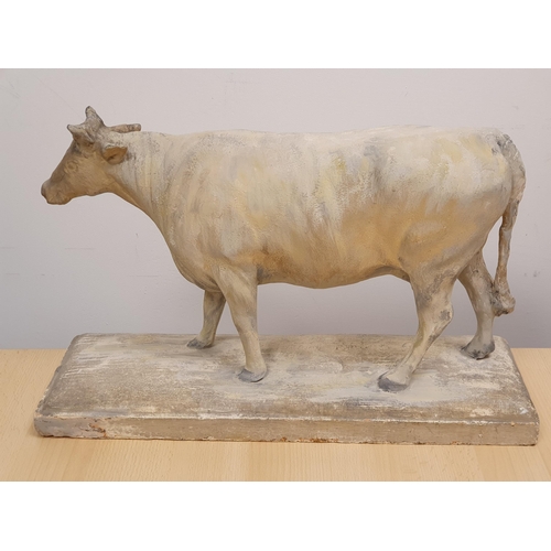 409 - GEORGE GARRARD (1760-1826) Three Plaster Sculptures of Cattle including Bull, Cow and Devonshire Ox,... 