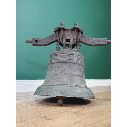 422 - A 17th Century Scottish Church Bell inscribed 'The Kirk of Kennoquhie (possibly an early spelling of... 