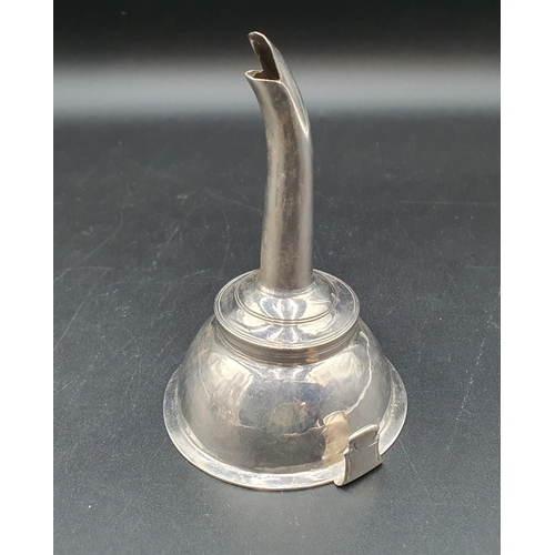 54 - A Georgian silver Wine Funnel, marks worn, maker: CH