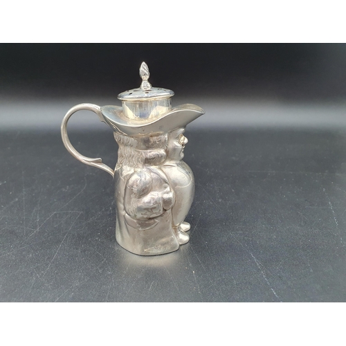 58 - A George V silver Sifter in the form of a Toby Jug, Birmingham 1911, maker: H & Co, 3 1/2in