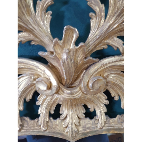 584 - A pair of antique Wall Mirrors in the Georgian manner with elaborate gilt wood, pierced and foliate ... 