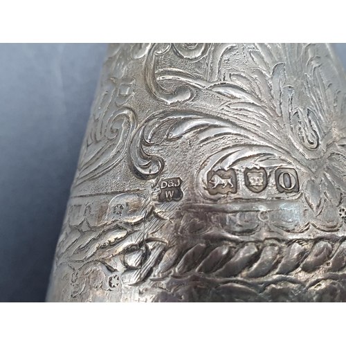 59 - A George V silver Wager Cup with floral and leafage scroll decoration,inscribed Grocers Hall 1910, L... 