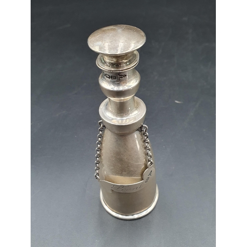 65 - An Edward VII silver Scent Bottle and Stopper, with 