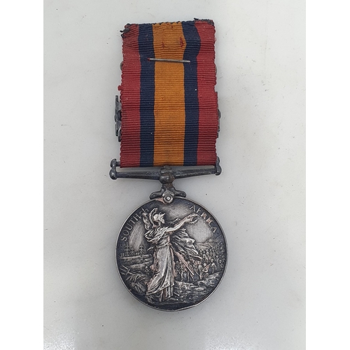 656 - Queen' South Africa Medal 1899-1902 with 'South Africa 1902' and 'Orange Free State' Clasps, engrave... 