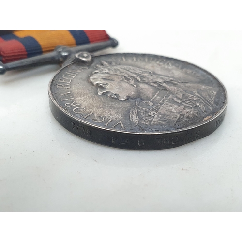 656 - Queen' South Africa Medal 1899-1902 with 'South Africa 1902' and 'Orange Free State' Clasps, engrave... 