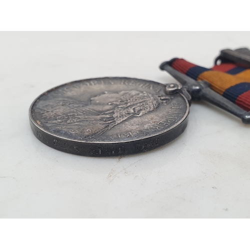 656 - Queen' South Africa Medal 1899-1902 with 'South Africa 1902' and 'Orange Free State' Clasps, engrave... 