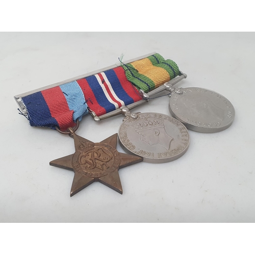 658 - Three; WWII Trio including 1939-45 Star, Defence and War Medals, unnamed as issued