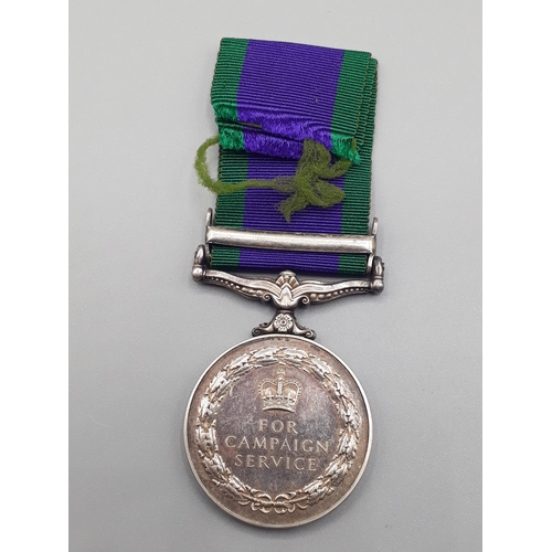 671 - Campaign Service Medal with 'Borneo' Clasp engraved to 24045523 Rifleman A. Williams, 3rd Green Jack... 