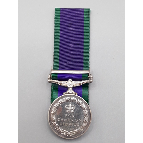 672 - Campaign Service Medal with 'Borneo' Clasp engraved to 23517325 Guardsman W. Campbell, Scots Guards