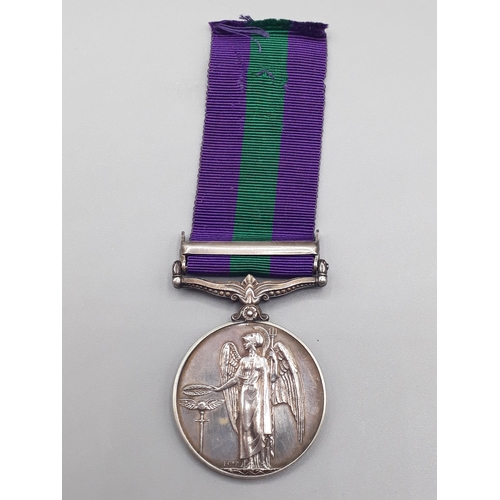 673 - General Service Medal with 'Palestine 1945-48' Clasp engraved to 19008952 R.A. Hind, R.E.M.E.