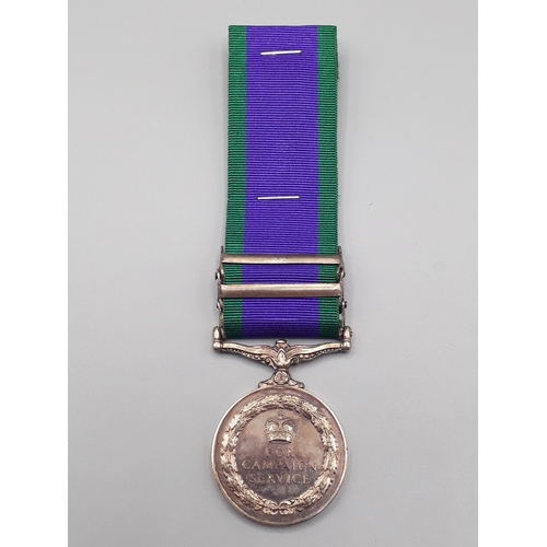 674 - Campaign Service Medal with 'Borneo', 'Malay Peninsula' and 'South Arabia' Clasps engraved to 238364... 