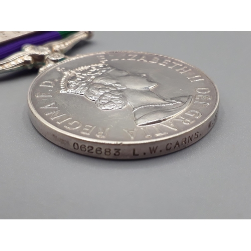 675 - Campaign Service Medal with 'Borneo' Clasp engraved to 062683 ME L. Carns, Royal Navy