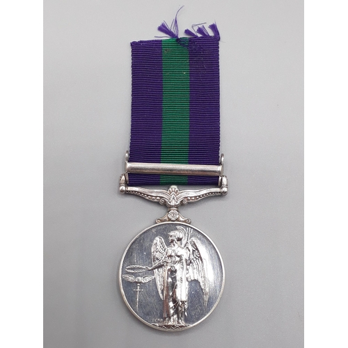 676 - General Service Medal with 'Cyprus' Clasp engraved to 3524866 Lance Corporal P. Burg, R.A.F.