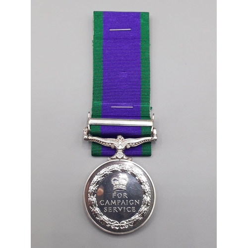 678 - Campaign Service Medal with 'Borneo' Clasp engraved to RM13577 Marine P.J. Ball, Royal Marines