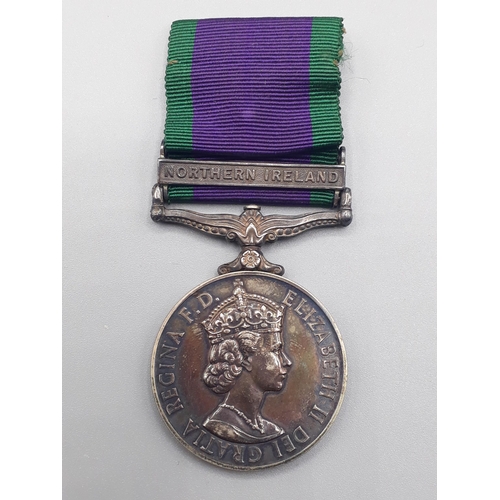 684 - Campaign Service Medal with 'Northern Ireland' Clasp engraved to 24307812 Lane Corporal M. Rutter, R... 