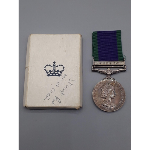 685 - Campaign Service Medal with 'Borneo' Clasp engraved to Lieutenant H. Ingram, Queen Alexandra's Royal... 