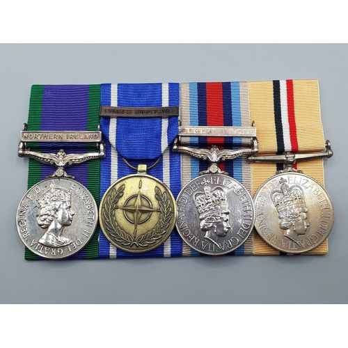 690 - Four; Campaign Service Medal with 'Northern Ireland' Clasp, NATO Medal with 'Former Yugoslavia' Clas... 