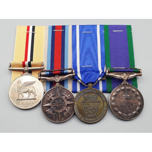 690 - Four; Campaign Service Medal with 'Northern Ireland' Clasp, NATO Medal with 'Former Yugoslavia' Clas... 