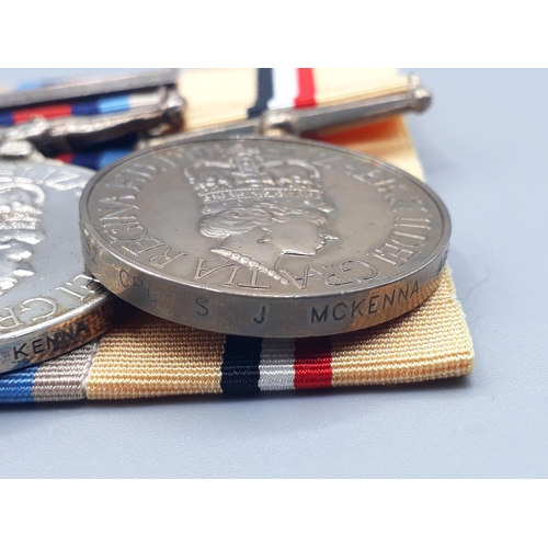 690 - Four; Campaign Service Medal with 'Northern Ireland' Clasp, NATO Medal with 'Former Yugoslavia' Clas... 