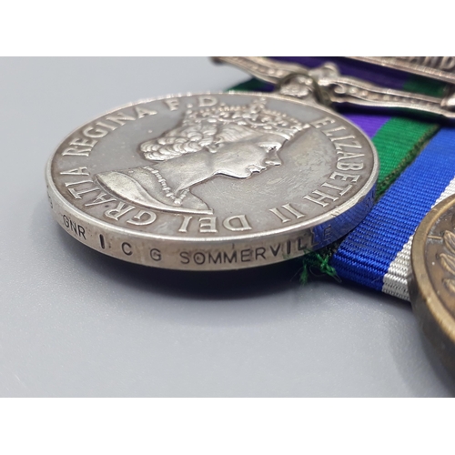 695 - Two; Campaign Service Medal with 'Northern Ireland' Clasp and NATO Medal with 'Former Yugoslavia' Cl... 