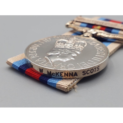 698 - Operational Service Medal with 'Afghanistan' Clasp engraved to 25238195 Highlander W.W. McKenna, Sco... 