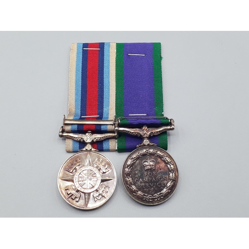 701 - Two; Campaign Service Medal with 'Northern Ireland' Clasp and Operational Service Medal with 'Afghan... 