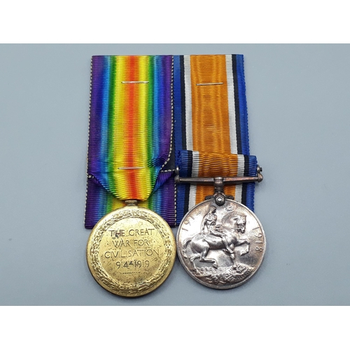 705 - Pair; WWI British War and Victory Medals engraved to 277274 Pte. J.P. Kerr, 1/5th Battalion Argyll &... 