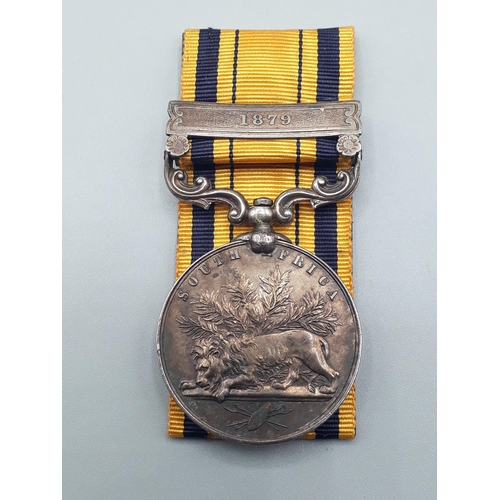 710 - South Africa Medal with '1879' Clasp engraved to 2162 Pte. J. Lockwood, 91st Argyllshire Regiment of... 