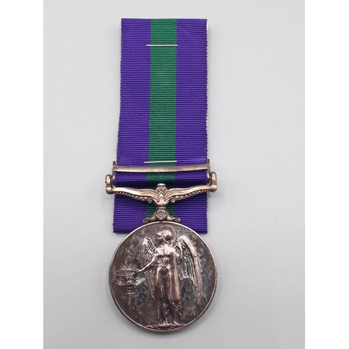 713 - General Service Medal with 'Malaya' Clasp engraved to 22401193 Pte. D. McTaggart, Argyll & Sutherlan... 