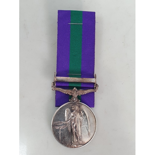 725 - General Service Medal with 'Palestine 1945-48' Clasp engraved to 14498322 Pte. P. Charlton, Argyll &... 