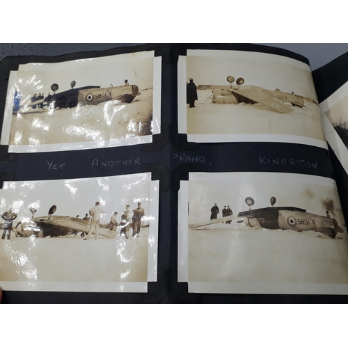 739 - A WWII Photograph Album of John W. Hayter containing 157 photos of Royal Navy Fleet Air Arm interest... 