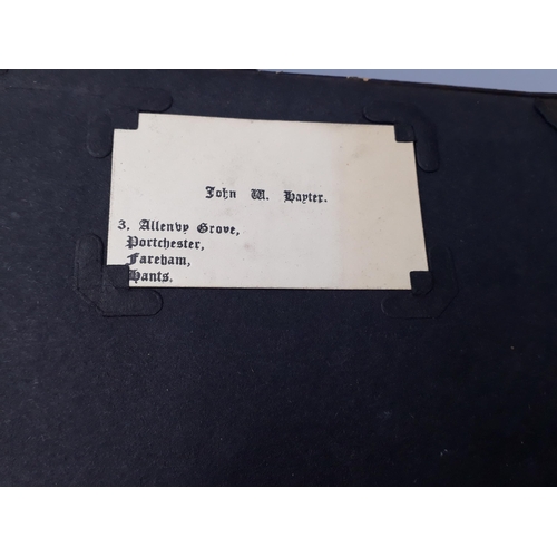 739 - A WWII Photograph Album of John W. Hayter containing 157 photos of Royal Navy Fleet Air Arm interest... 