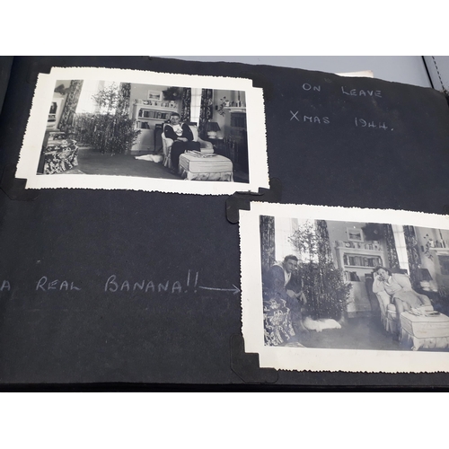 739 - A WWII Photograph Album of John W. Hayter containing 157 photos of Royal Navy Fleet Air Arm interest... 