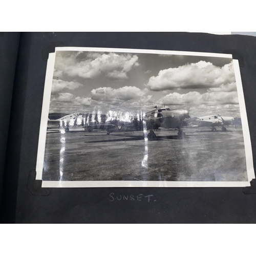 739 - A WWII Photograph Album of John W. Hayter containing 157 photos of Royal Navy Fleet Air Arm interest... 