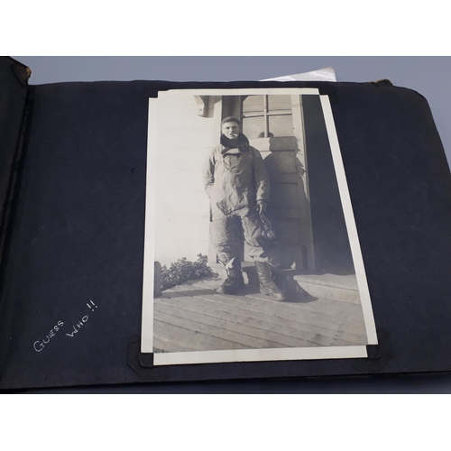 739 - A WWII Photograph Album of John W. Hayter containing 157 photos of Royal Navy Fleet Air Arm interest... 