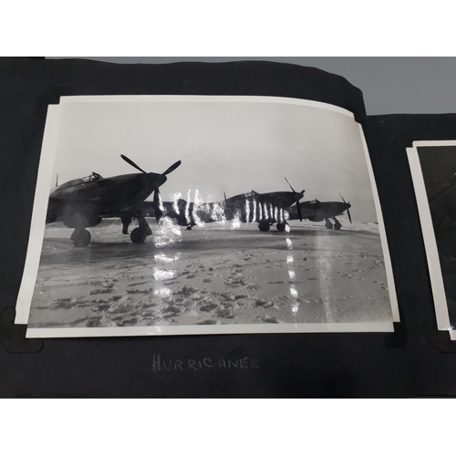 739 - A WWII Photograph Album of John W. Hayter containing 157 photos of Royal Navy Fleet Air Arm interest... 