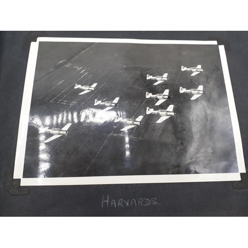 739 - A WWII Photograph Album of John W. Hayter containing 157 photos of Royal Navy Fleet Air Arm interest... 