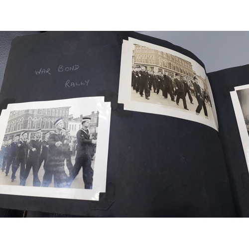 739 - A WWII Photograph Album of John W. Hayter containing 157 photos of Royal Navy Fleet Air Arm interest... 