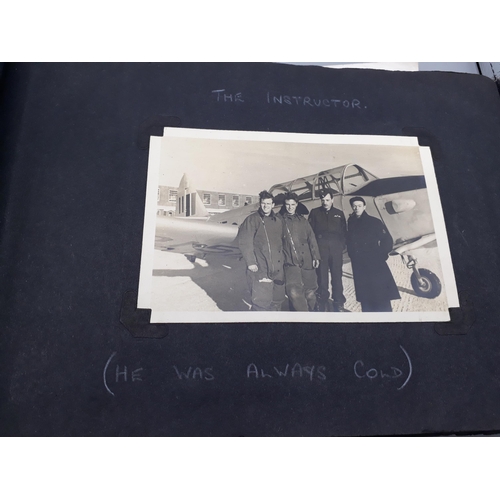 739 - A WWII Photograph Album of John W. Hayter containing 157 photos of Royal Navy Fleet Air Arm interest... 