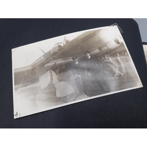 739 - A WWII Photograph Album of John W. Hayter containing 157 photos of Royal Navy Fleet Air Arm interest... 