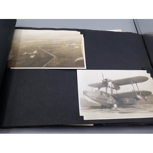 739 - A WWII Photograph Album of John W. Hayter containing 157 photos of Royal Navy Fleet Air Arm interest... 