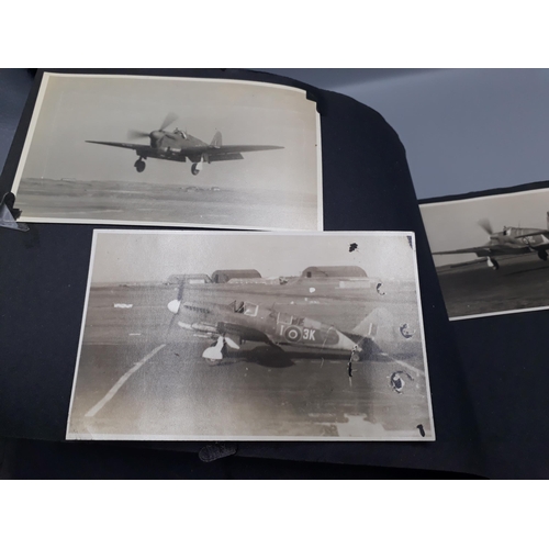 739 - A WWII Photograph Album of John W. Hayter containing 157 photos of Royal Navy Fleet Air Arm interest... 