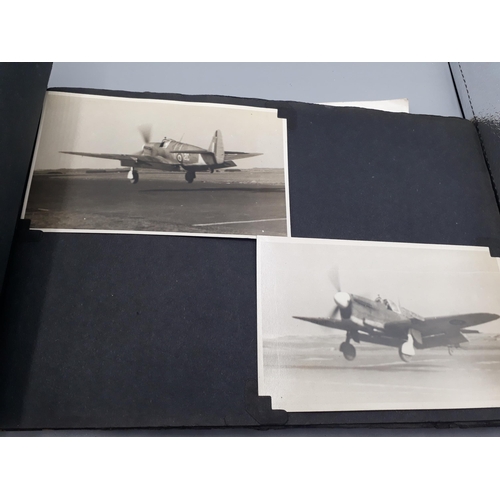 739 - A WWII Photograph Album of John W. Hayter containing 157 photos of Royal Navy Fleet Air Arm interest... 