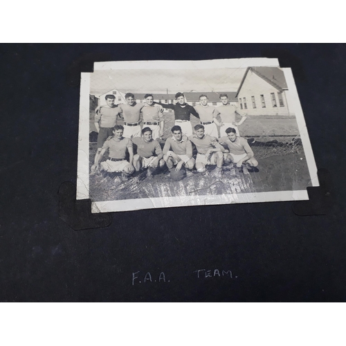 739 - A WWII Photograph Album of John W. Hayter containing 157 photos of Royal Navy Fleet Air Arm interest... 