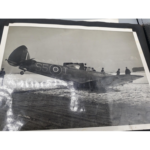 739 - A WWII Photograph Album of John W. Hayter containing 157 photos of Royal Navy Fleet Air Arm interest... 