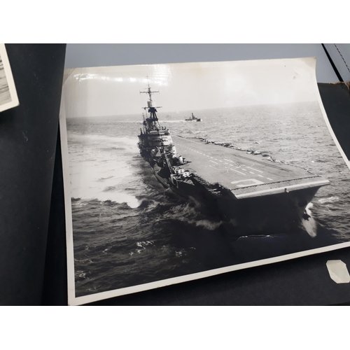 739 - A WWII Photograph Album of John W. Hayter containing 157 photos of Royal Navy Fleet Air Arm interest... 