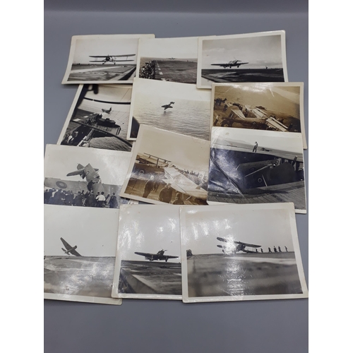 739 - A WWII Photograph Album of John W. Hayter containing 157 photos of Royal Navy Fleet Air Arm interest... 