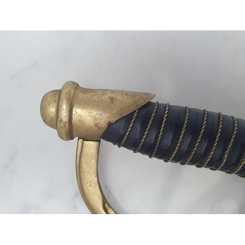 741 - An American Civil War 1860 Pattern style Cavalry Sabre stamped 'Ames, Chicopee, Massachusetts' in st... 